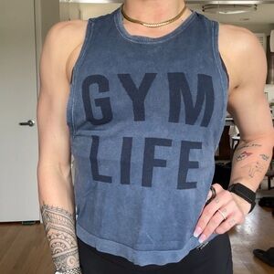 Bombshell Sportswear Mineral Gym Life Tank - Neptune Blue